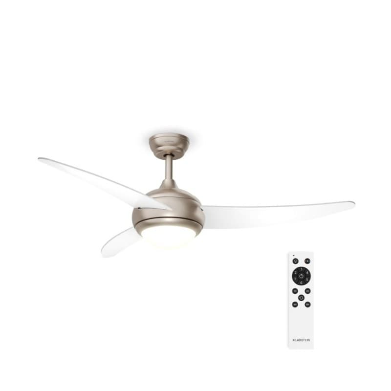 El Paso Ventilateur de plafond avec éclairage | 132 cm | 35 W | Silencieux | Bois