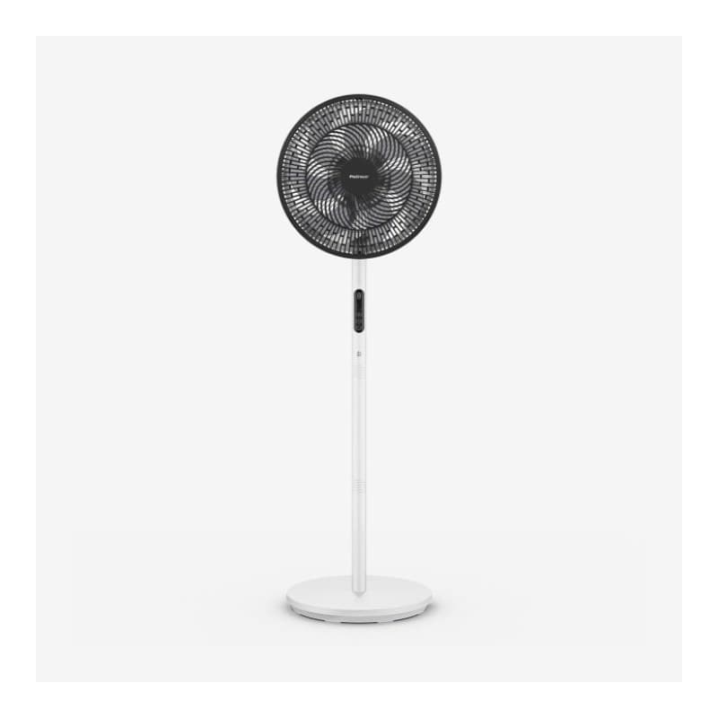 AirFlo™ Slim 109 cm Hybrid Pedestal Fan - Ultra- Quiet Air Circulator - White/Black