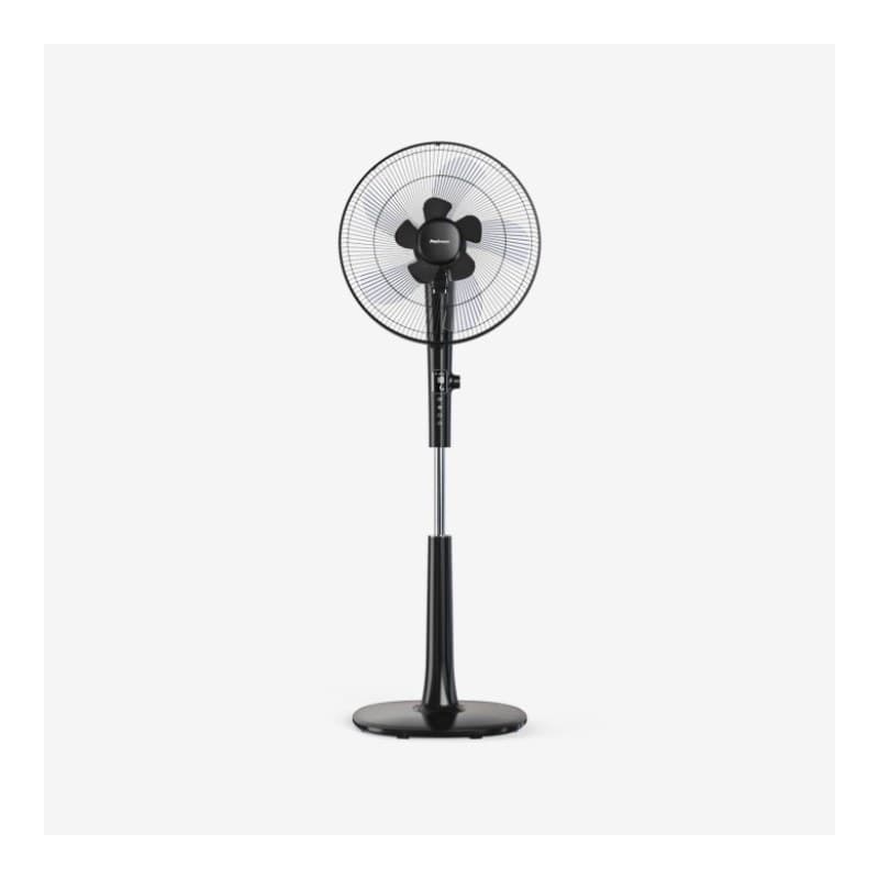 41 cm Pedestal Fan - Low Energy DC Motor, 3 Operating Modes & Remote Control - Black
