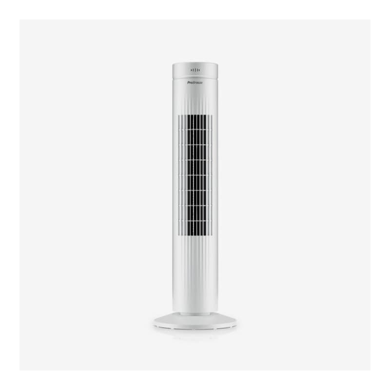 76 cm Oscillating Tower Fan with Touch Panel - White